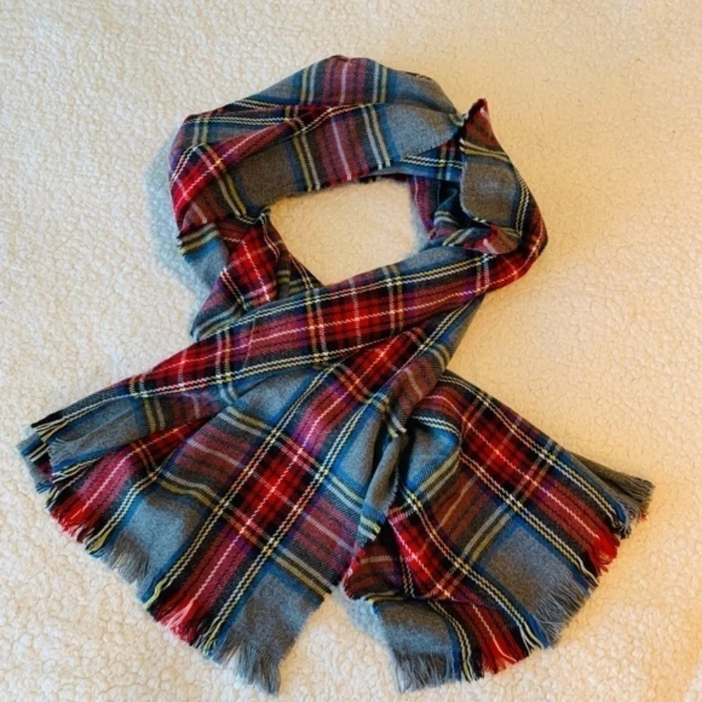 Vintage plaid scarf